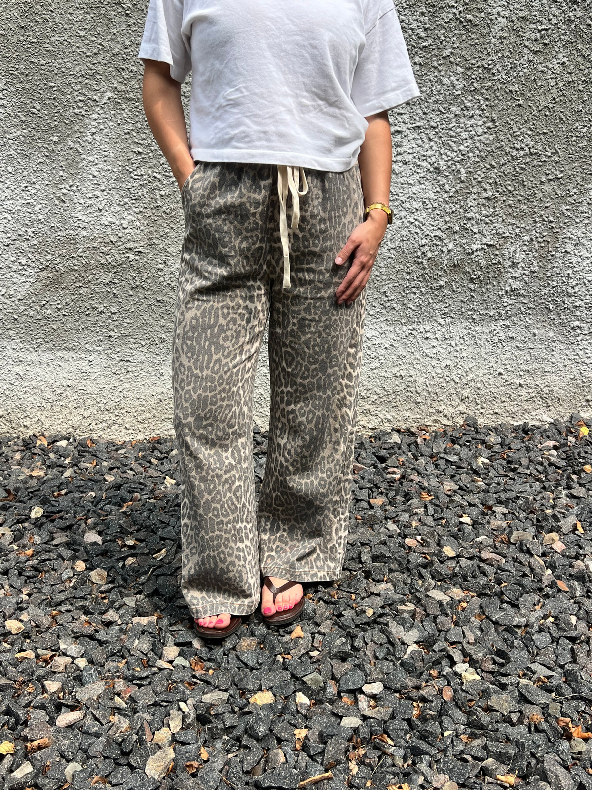 Leopard Drawstring