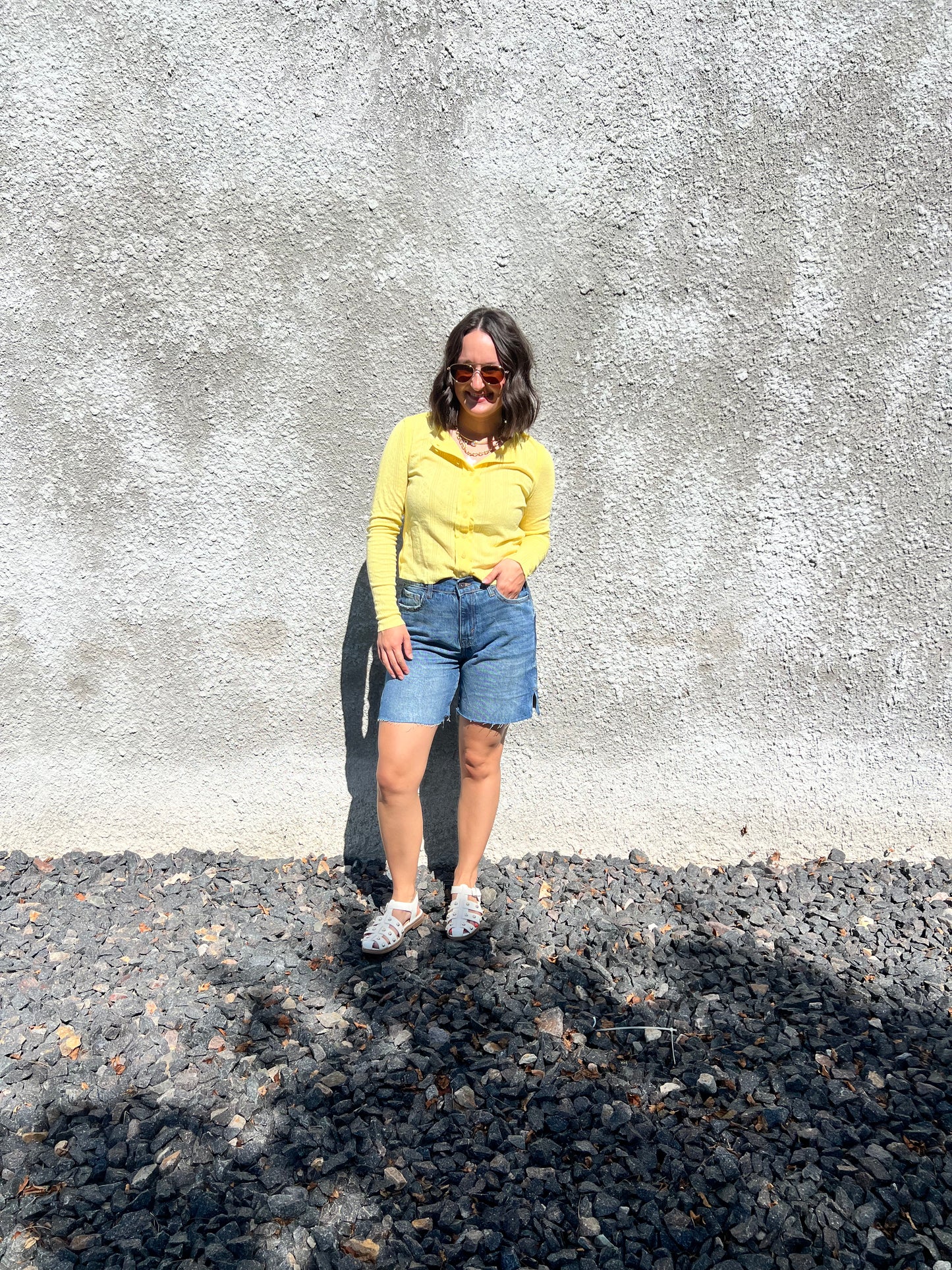 Pointelle Button-Up