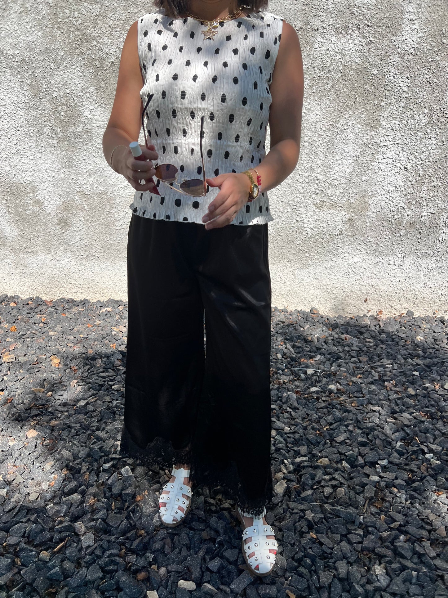 Satin Lace Pant